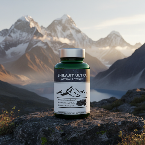 Boostez naturellement votre énergie et votre vitalité avec Shilajit Ultra. 60 gélules premium à base de Shilajit purifié et d’extraits naturels. Livraison rapide au Gabon 🇬🇦