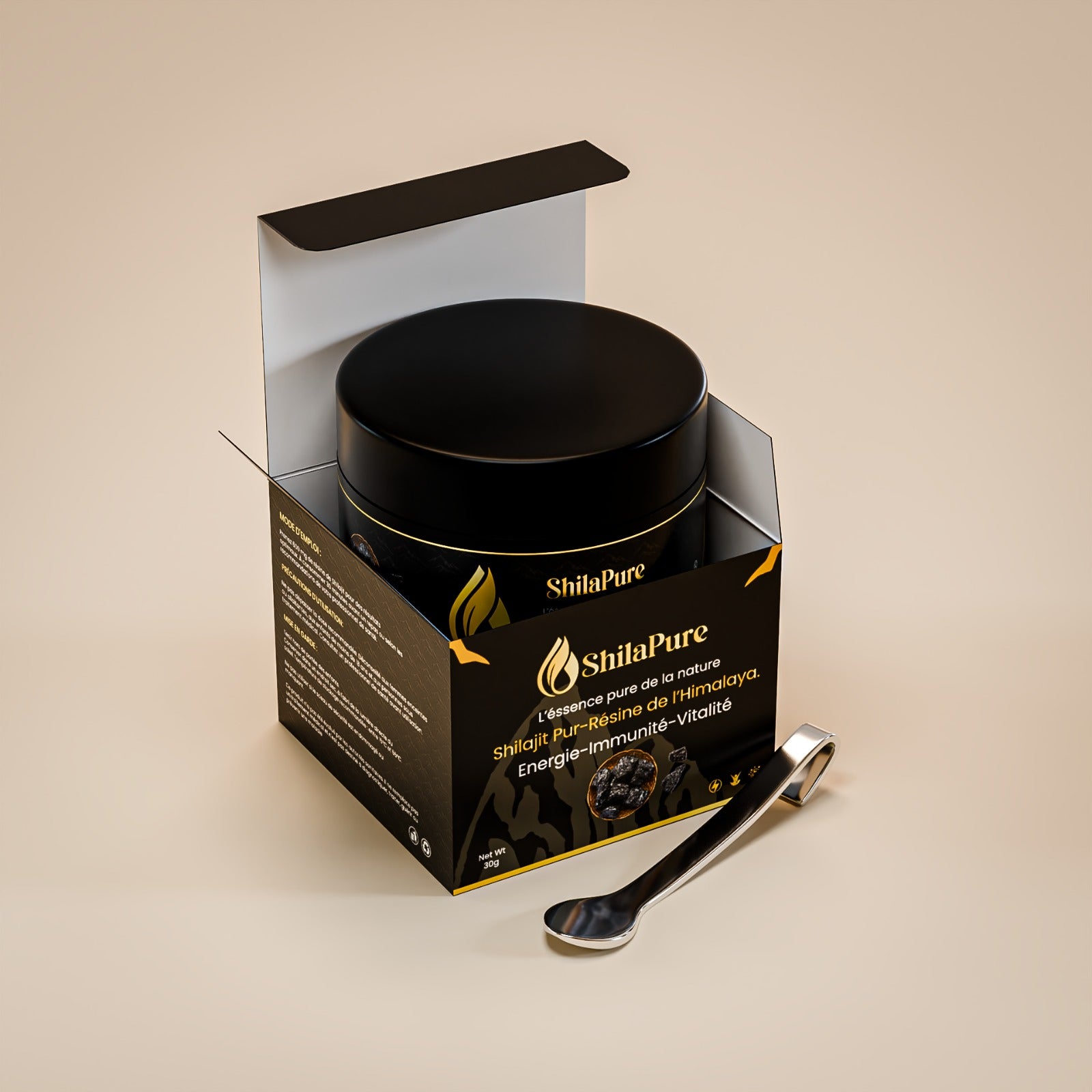 Pot de Shilapure – résine de shilajit 30g (Gabon)